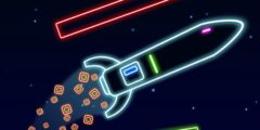 Neon Rocket Game